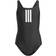 adidas Kid's 3-Stripes Swimsuit - Black/White (JE2404)