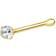 Siam Kody Piercing Nose Pin - Gold/Diamond
