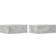 vidaXL 800315 Concrete Gray Sengebord 30x40cm 2stk