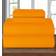 Elegant Comfort Luxury Soft Underlakan Orange (259.1x228.6cm)