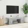 vidaXL Cabinet Led Light Concrete Grey TV-bänk 90x30cm