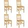 vidaXL 241515 Natural Köksstol 86cm 4st