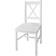 vidaXL 241511 White Køkkenstol 86cm 4stk