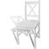 vidaXL 241511 White Køkkenstol 86cm 4stk