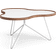 Swedese Flower 45 Walnut/White/Chrome Soffbord 84x90cm