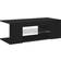 vidaXL Cabinet Led Light Black TV Bench 90x30cm
