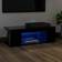 vidaXL Cabinet Led Light Black TV Bench 90x30cm