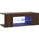 vidaXL Cabinet Led Light Brown Oak TV-bänk 90x30cm