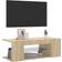 vidaXL Cabinet Led Light Sonoma Oak TV-bord 90x30cm