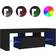 vidaXL LED Lights Black TV-bänk 120x40cm