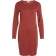 Vila Modala Long Sleeved Short Dress - Rust Red