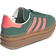 adidas Gazelle Bold Kids Sneaker - Collegiate Green/Signal Coral/Cream White