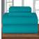 Elegant Comfort Luxury Soft Bed Sheet Turquoise (259.1x228.6cm)
