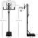 Sportnow Basketball Hoop and Stand with Weighted Base and Wheels 2.35-3.05m