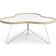 Swedese Flower 39 White/Oak/Chrome Coffee Table 84x90cm