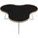 Swedese Flower 45 Black/Oak/Chrome Sofabord 84x90cm