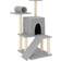 vidaXL Cat Tree with Sisal Scratching Posts 110.5cm Light Grey