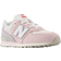 New Balance Kid's 574 Lace - Shell Pink/Rain Cloud