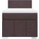 vidaXL 3289247 Dark Brown Kontinentalsäng 90x200cm