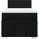 vidaXL 3289246 Black Kontinentalseng 90x200cm