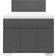 vidaXL 3289245 Dark Gray Kontinentalseng 90x200cm