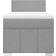 vidaXL 3289244 Light Gray Kontinentalseng 90x200cm