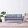vidaXL Fabric Light Grey Sofa 168cm 3-Sitzer