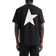 GOLDEN GOOSE Men's T-shirt with Contrasting White Logo and Star - Black