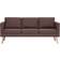 vidaXL Fabric Brown Sofa 168cm 7pcs 3 Seater