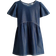 H&M Kjole I Jersey Med Denim Look - Mørk Denim Blå (1246357003)