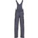 Planam Canvas 320 Dungarees - Grey/Black