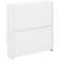GFW Narrow High Gloss White 2 Tier Shoe Rack 72x75.6cm