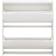 GFW Narrow High Gloss White 2 Tier Shoe Rack 72x75.6cm