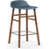 Normann Copenhagen Form Blue/Walnut Barstol 77cm