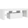 vidaXL LED Lights White TV Bench 120x40cm