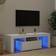 vidaXL LED Lights White TV Bench 120x40cm