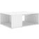 vidaXL 806903 White Soffbord 67x90cm
