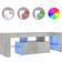 vidaXL LED Lights Concrete Grey TV-bänk 120x40cm