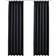 vidaXL Blackout With Hooks Black 140x175cm