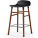 Normann Copenhagen Form Black/Walnut Bar Stool 77cm