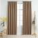 vidaXL Blackout With Hooks Grey/Brown 140x175cm