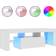 vidaXL LED Lights High Gloss White TV-bänk 120x40cm