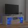 vidaXL LED Lights High Gloss White TV-bänk 120x40cm