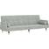 vidaXL 351857 Light Grey Soffa 216cm 3-sits