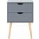 GFW Nyborg Dark Grey Bedside Table 30x40cm 2pcs