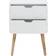 GFW Nyborg White Bedside Table 30x40cm 2pcs