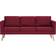vidaXL Fabric Burgundy Sofa 168cm 7Stk. 3-Sitzer