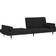 vidaXL 351861 Black Sofa 216cm 3 Seater
