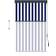 vidaXL Outdoor Blue/White 100x250cm