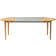 FDB Møbler C62E Oak Nature/Nature Dining Table 115cm